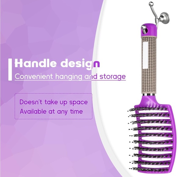 Curved Vented Hair Brush - Picture 3 of 5